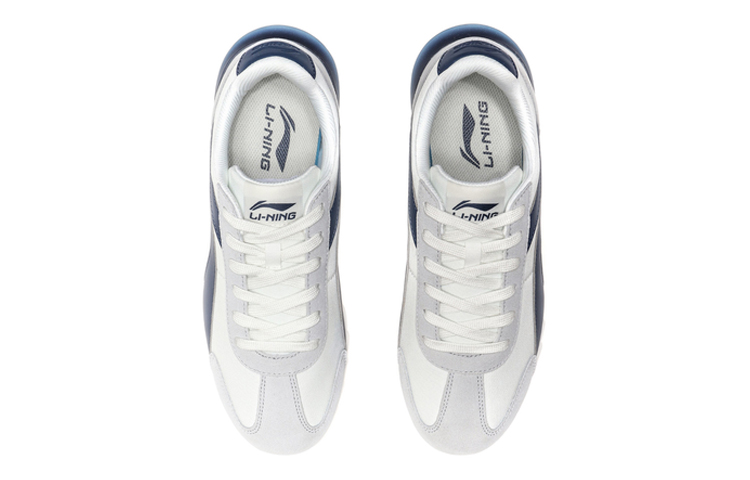 Shop Li-Ning Retro Leisure Low 'Grey Blue' AGCP241-2