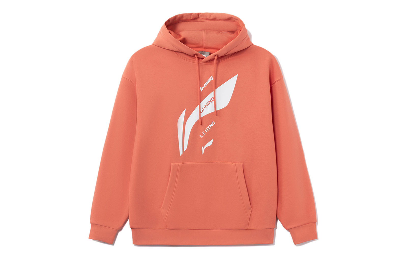 Li-Ning Retro Logo Fleece Pullover Sweatshirt Brick Red Unisex Training Series AWDRD36-8