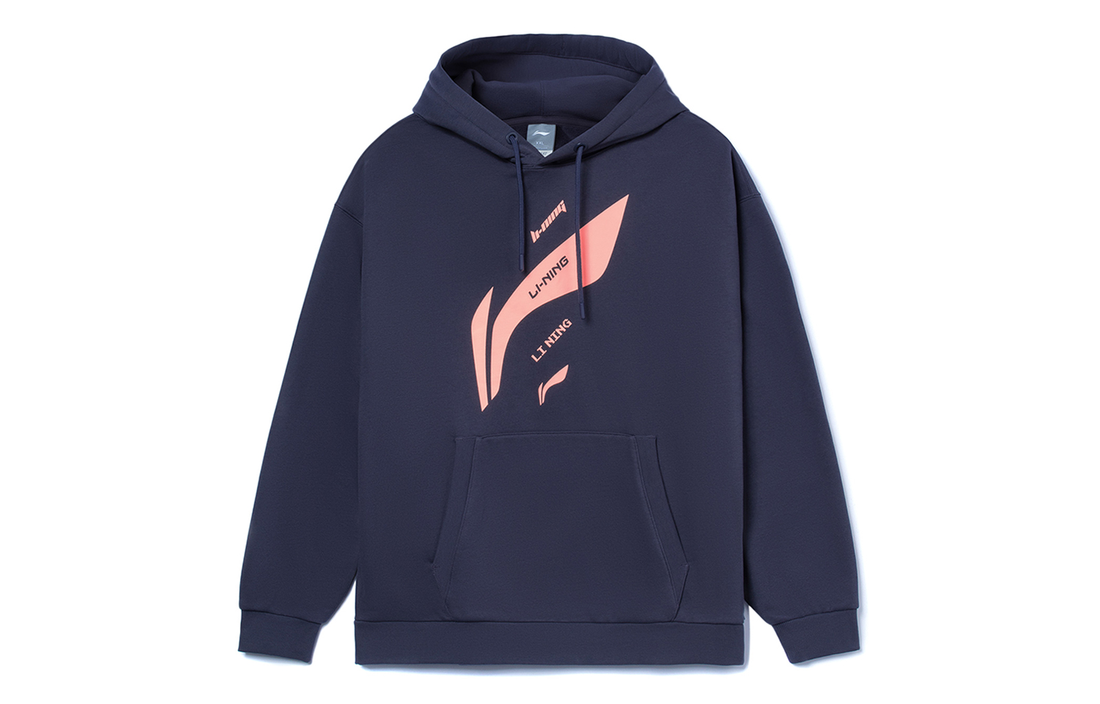Li-Ning Retro Logo Print Loose Hoodie Purple-Grey Unisex Training Series AWDRD36-9
