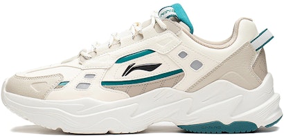 Li-Ning Retro Reflective Sneakers 'Beige Green' AGCS417-7 Li-Ning Retro Reflective Sneakers 'Beige Green' AGCS417-7