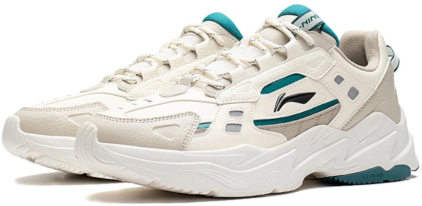 李寧 レトロ反射スニーカー (ベージュグリーン) AGCS417-7 Lookbook 李寧 レトロ反射スニーカー (ベージュグリーン) AGCS417-7