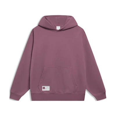 Li-Ning Retro Rose Hoodie - Solid Color Logo Design, Sports Fashion Series AWDT069-8