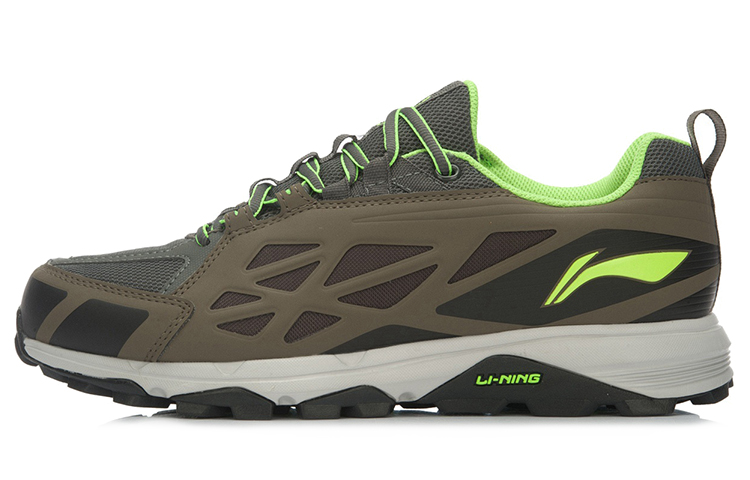 Li-Ning Retro Running Shoes 'Grey Green' ARDK027-4