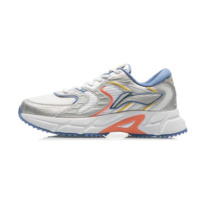 Li-Ning Retro Running Shoes 'Grey White Blue'