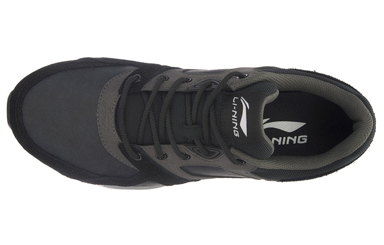 Lookbook Li-Ning Retro Walker Low 'Abu-Abu Hitam' ACGM001-3