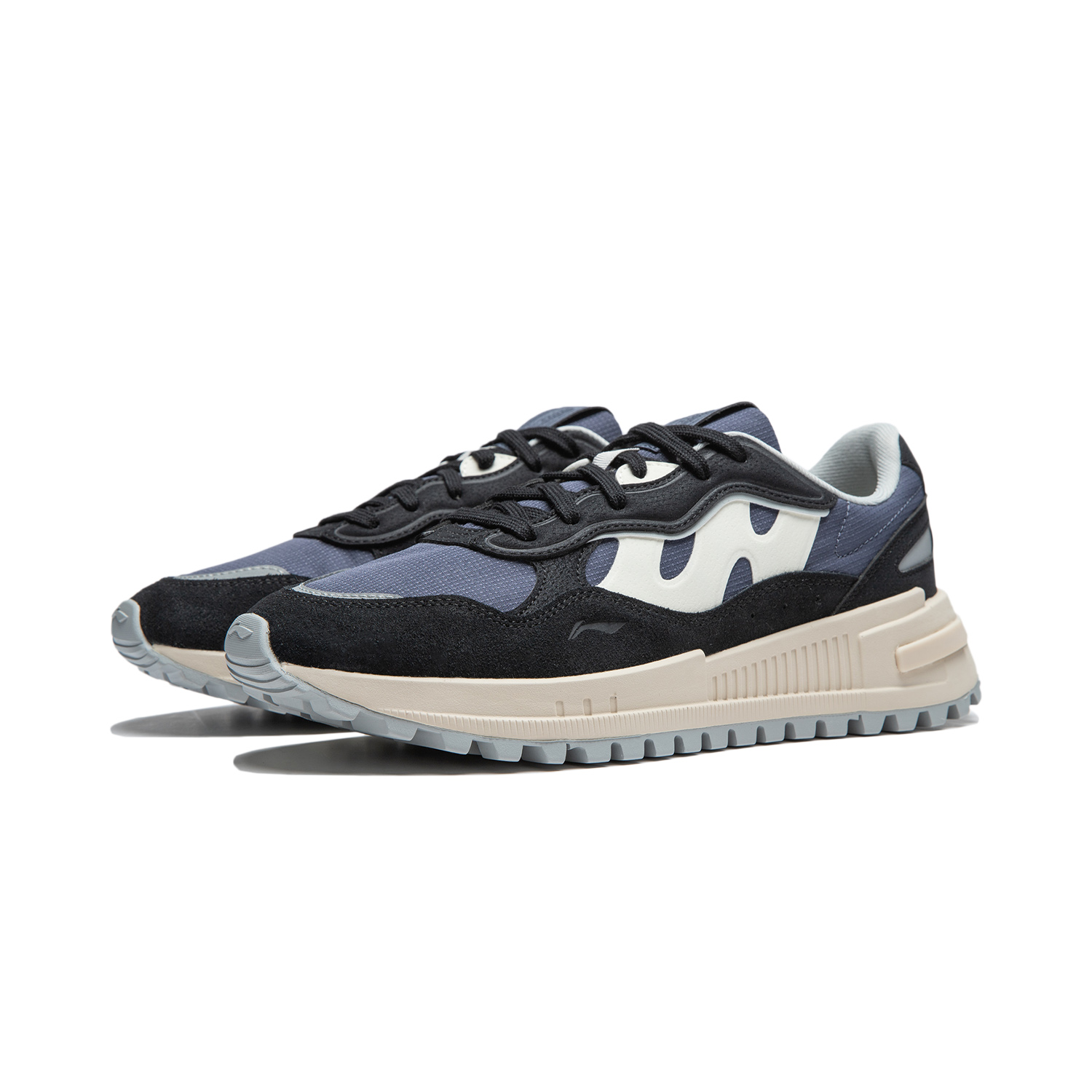 Shop Li-Ning Rider Low ''Noir Bleu'' AGCU117-2