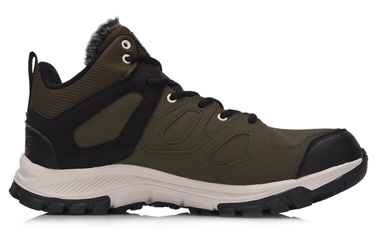 Order LiNing李寧 耐磨保暖跑步鞋 軍綠色