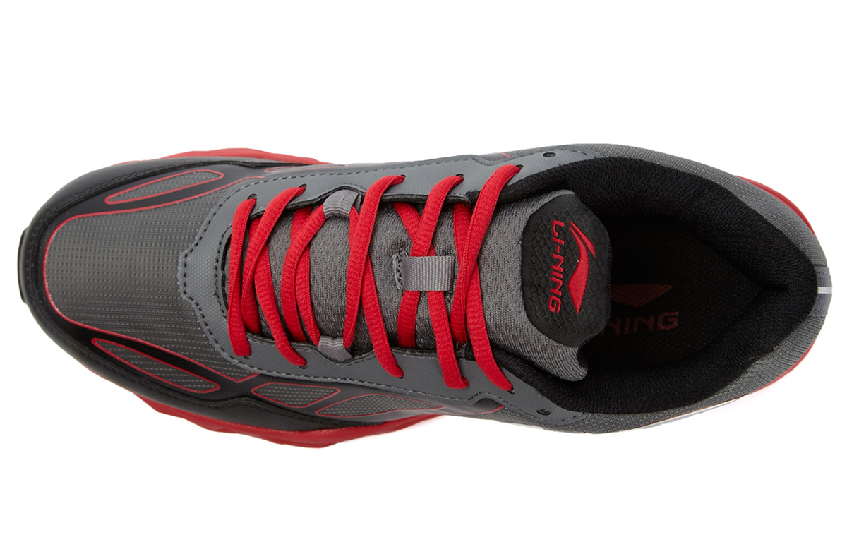 Lookbook Li-Ning Runner Low 'Black Grey Red' ARDK017-1