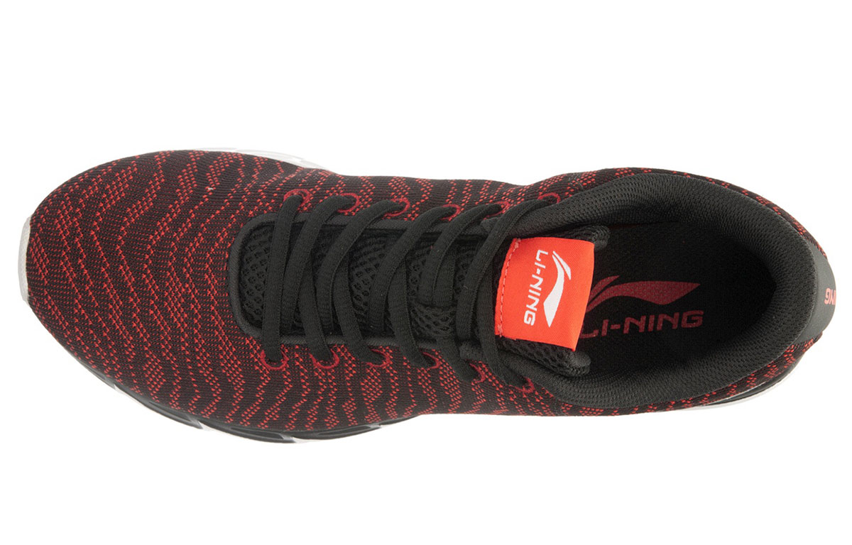 Lookbook Li-Ning Runner Low 'Black Red' ARBL023-1
