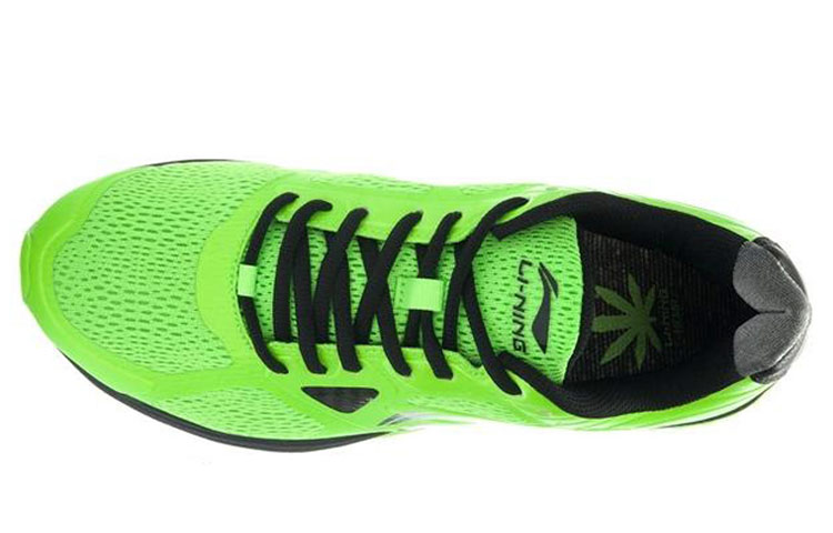 Lookbook LiNing李寧 舒適 休閒 精巧通風 低筒 跑鞋 男款 螢光柔綠