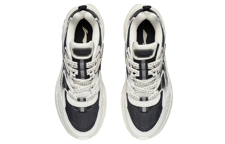Shop Li-Ning Runner Low 'White Black' AGCR331-2