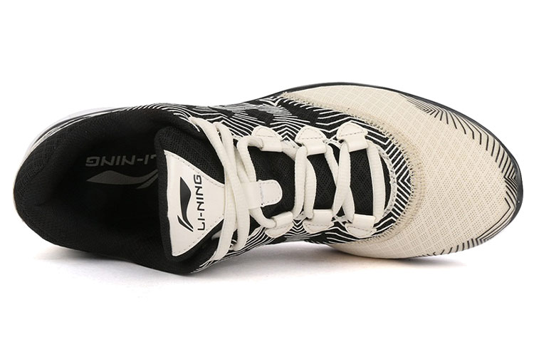 Lookbook Li-Ning Runner Low 'White Black' ARBK075-3