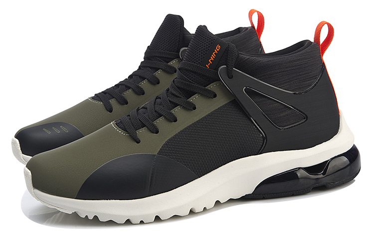 Lookbook Li-Ning Running Mid ''Zwart Groen'' AGLN119-4