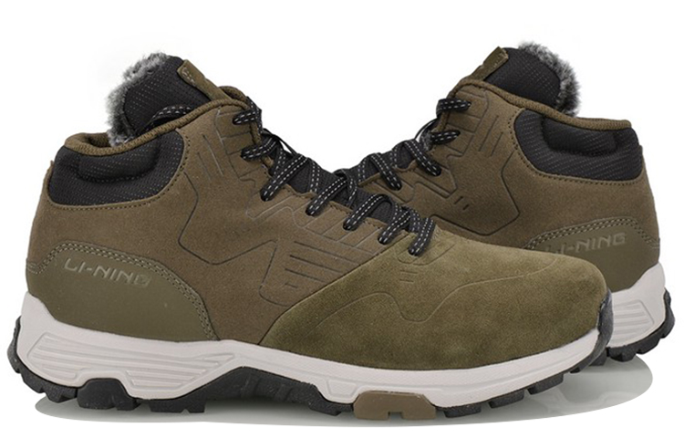 Shop 리닝 런닝 미드 "밀리터리 그린" (Li-Ning Running Mid "Military Green") AGCM193-2