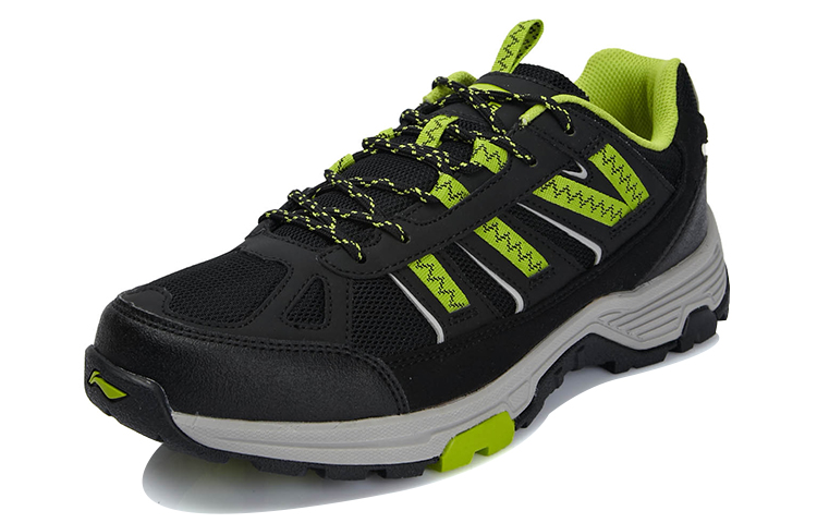 Order Li-Ning Lari Luar 'Hitam Hijau' AHTL017-3