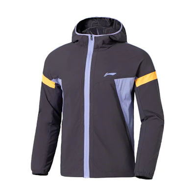 Li-Ning Running Series Hooded Logo Print Jacket - Blue Purple AFDS045-3