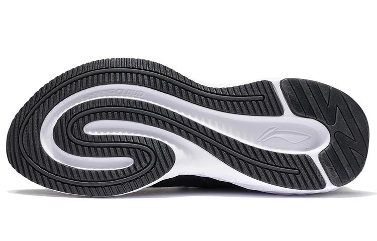 Shop 李寧ランニング・ロー「黒カジュアルジョガー」 ARSS017-1