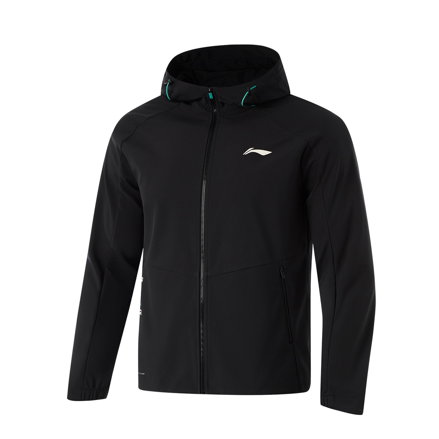 Li-Ning Running Series Water-Resistant Hooded Jacket Men Black AFDU351-1