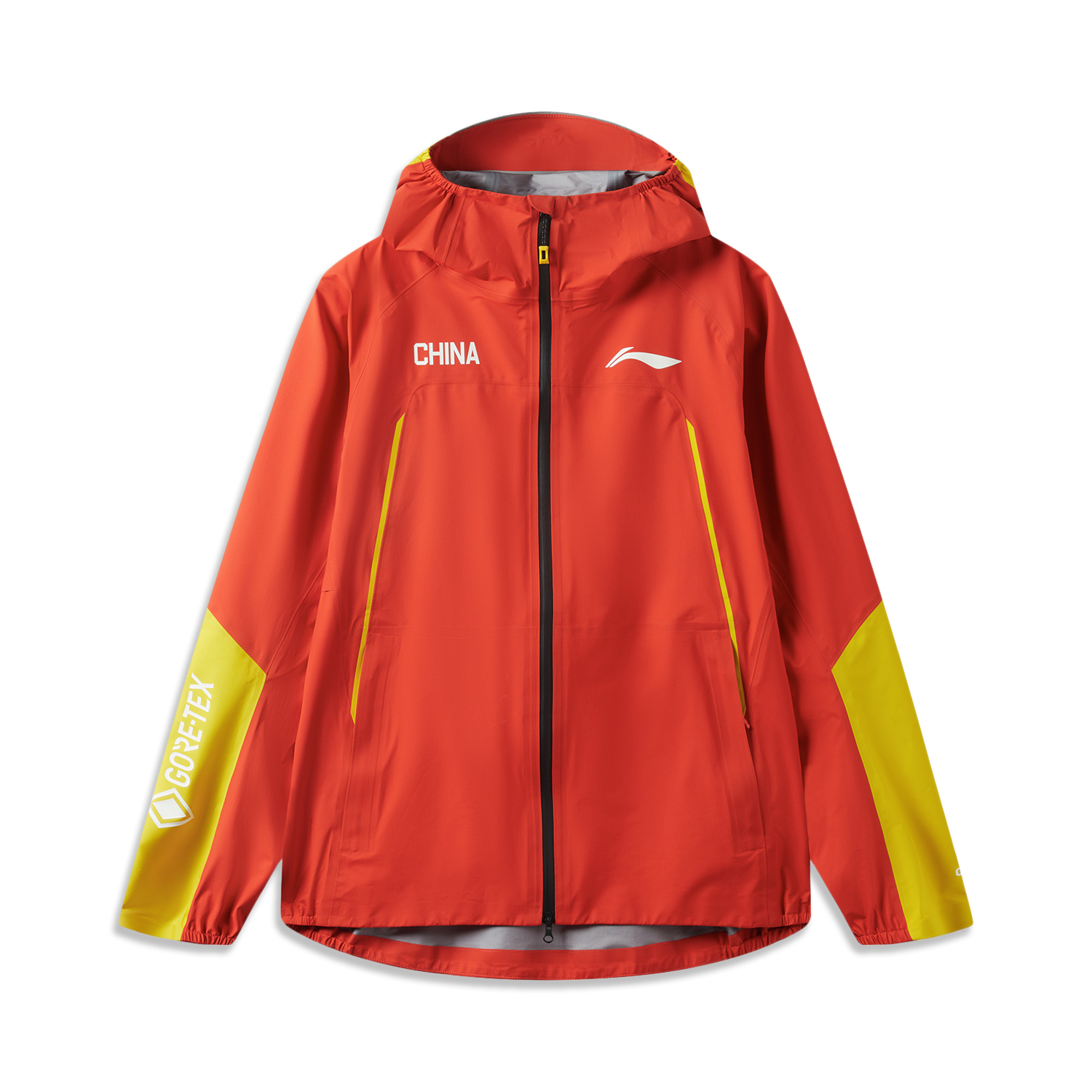 Li-Ning Running Series Waterproof Windproof Breathable Jacket Unisex Red/Yellow ACFV005-4