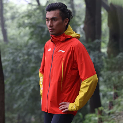 Li-Ning Running Series Waterproof Windproof Breathable Jacket Unisex Red/Yellow ACFV005-4 Details for Li-Ning Running Series Waterproof Windproof Breathable Jacket Unisex Red/Yellow ACFV005-4