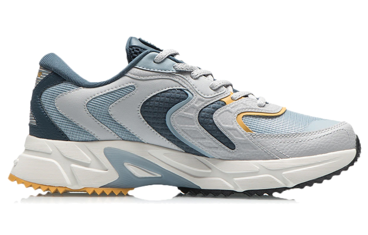 Order LiNing李寧 減震防滑耐磨 低筒 跑步鞋 藍灰