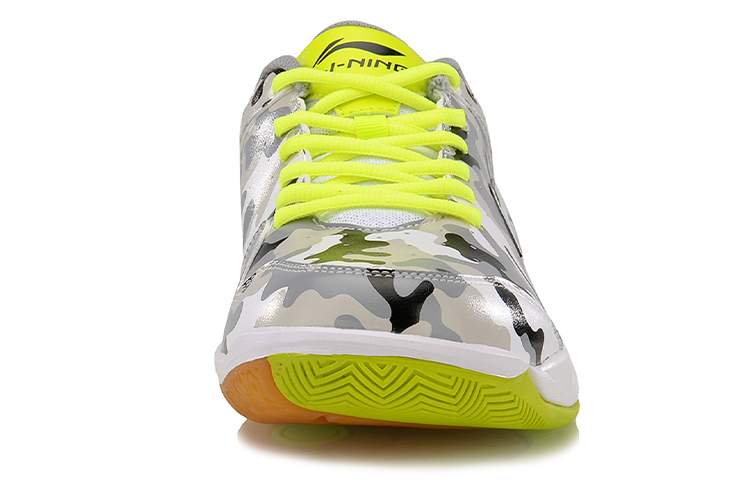 Shop 李寧 ランニングシューズ グレーグリーン AYTM107-1