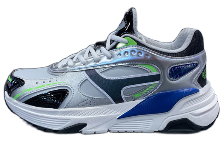 Buy Zapatillas de Running Li-Ning 'Gris Plata Azul' AGCQ197-1