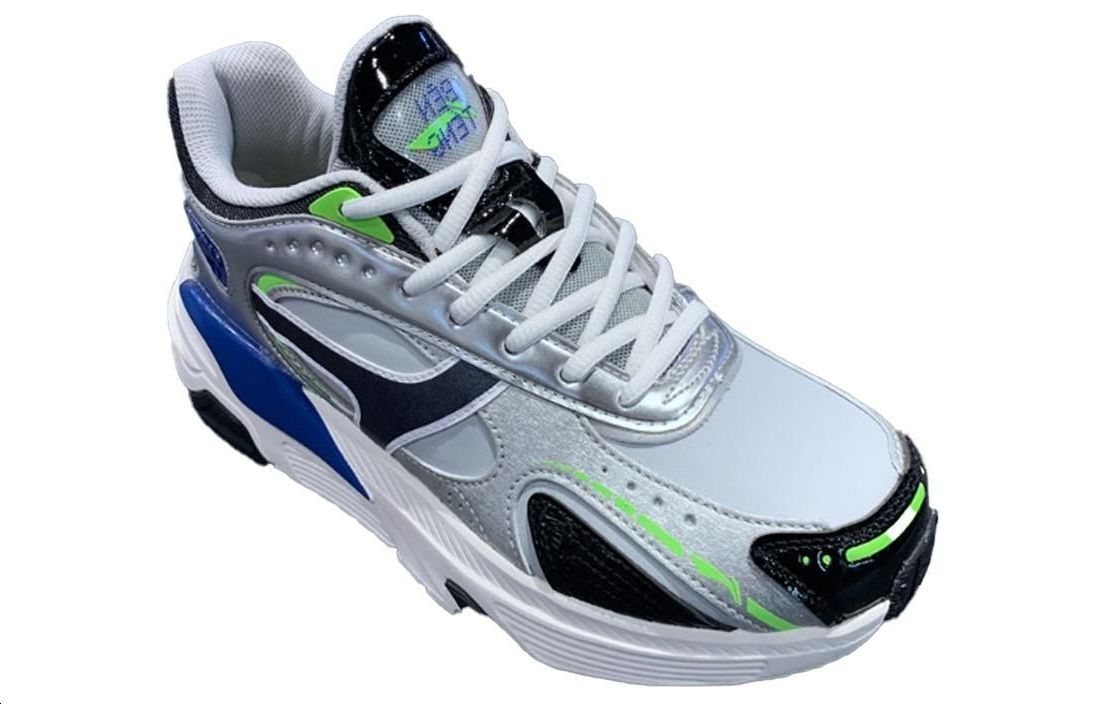 Li-Ning Running Shoes 'Grey Silver Blue' 圖 4