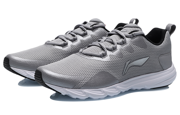 Li-Ning Running Shoes 'Grey White' 圖 3