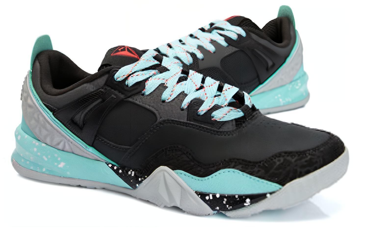 Li-Ning Running Shoes Low 'Black Grey Blue' 圖 3