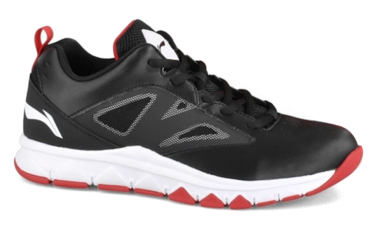 Li-Ning Running Shoes Low 'Black White Red' 圖 3