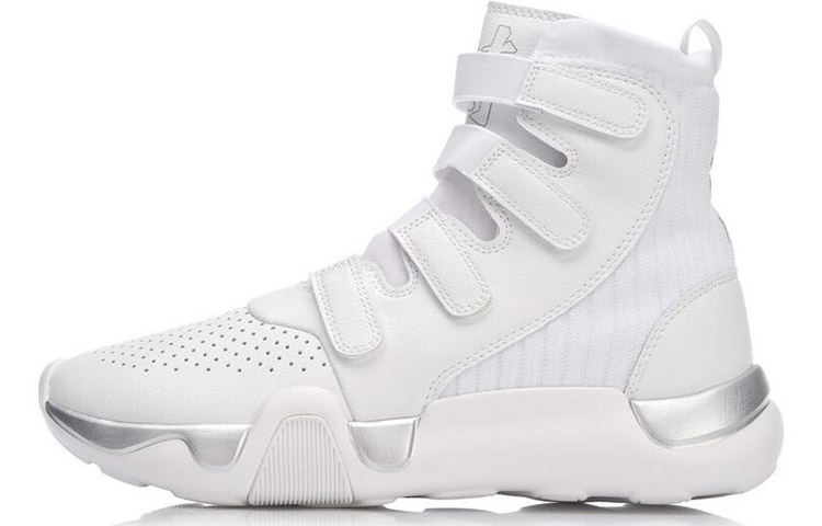 Li-Ning Saga 'White Retro Basketball High-Top' AGWN021-2