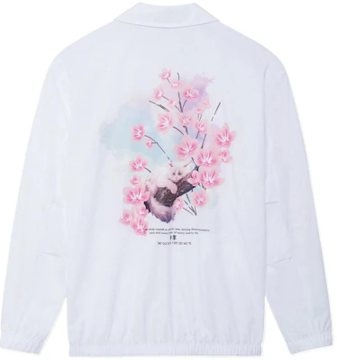 Li-Ning Sakura Series Floral Loose Casual Jacket Unisex White Summer Edition AFDS943-3 Buy Li-Ning Sakura Series Floral Loose Casual Jacket Unisex White Summer Edition AFDS943-3