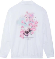 Order 李寧櫻花系列花卉寬鬆休閒外套 男女夏季版 白色 AFDS943-3
