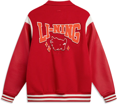 Li-Ning Samba Red Embroidered Stripe Jacket - Prosperity Series AJMU007-4 Lookbook Li-Ning Samba Red Embroidered Stripe Jacket - Prosperity Series AJMU007-4