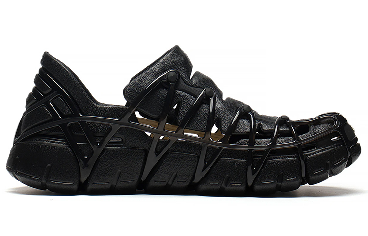 Order Sandal Li-Ning 'Hitam Reflektif Penyerap Guncangan & Lentur' AZSS011-2