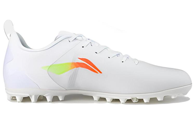 Order LiNing李寧 網面壓膜人造草地 減震防滑 足球鞋 男款 白色