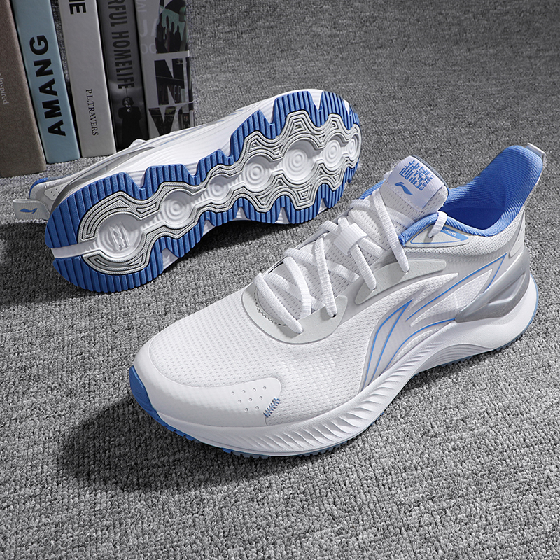 Shop 李寧 シャドウ 3.0 白/青 (Riningu Shadou 3.0 Shiro/Ao) ARHU023-5