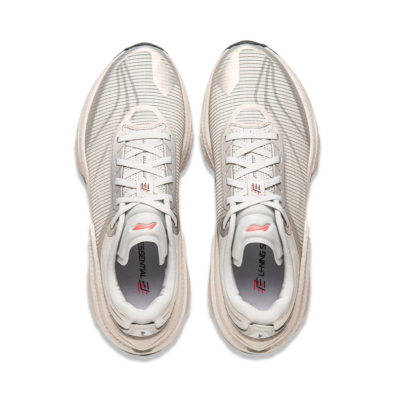 Shop LiNing李寧 絕影3 ESSENTIAL 美色一體 穩定支撐減震防滑耐磨透氣回彈 低筒 休閒跑步鞋 男款 灰黑