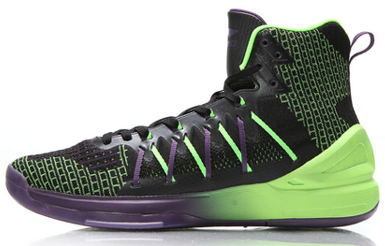 Li-Ning Shadow High-Top Basketball Shoes 'Black Green' ABAM065-1