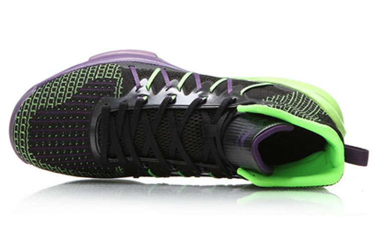 Lookbook Li-Ning Shadow High-Top Basketballschuhe ''Schwarz Grün'' ABAM065-1