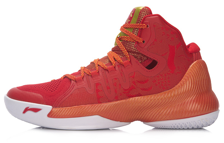 Li-Ning Shadow High-Top Basketball Shoes 'Red Orange' ABAM007-6