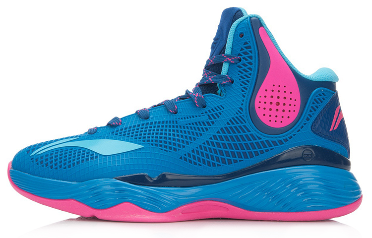 Li-Ning Shadow High-Top Basketball Sneaker 'Blue-Red' ABAL003-4