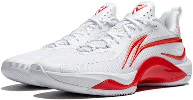 LiNing李寧 閃靈 FVV PE 舒適百搭 減震防滑輕便回彈 低筒 籃球鞋 男款 白紅 Lookbook LiNing李寧 閃靈 FVV PE 舒適百搭 減震防滑輕便回彈 低筒 籃球鞋 男款 白紅