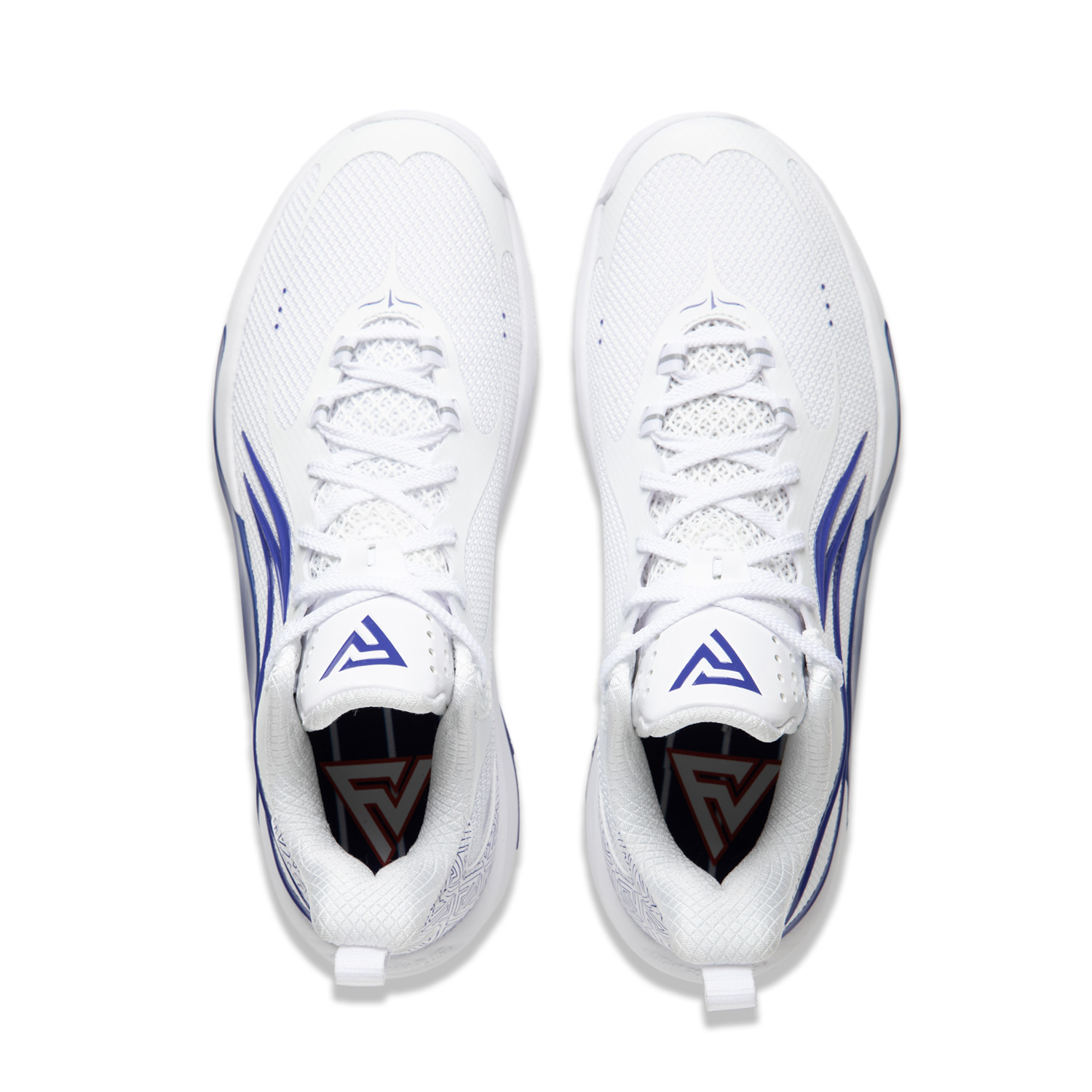 Shop 李寧 シャイニング 1.0 白/ロイヤルブルー ABPU001-10