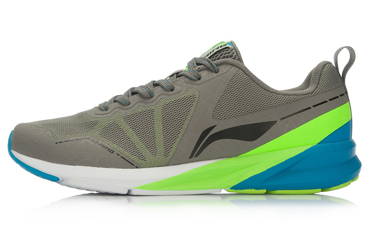 Li-Ning Shock Absorbing 2 Running Shoes 'Grey Green' ARHL009-4