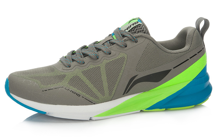 Order Li-Ning Schokabsorberende 2 Hardloopschoenen ''Grijs Groen'' ARHL009-4