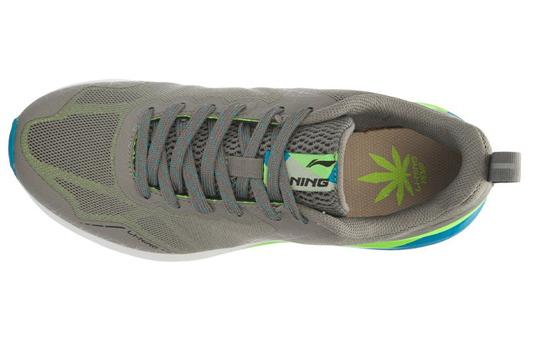 Lookbook Li-Ning Schokabsorberende 2 Hardloopschoenen ''Grijs Groen'' ARHL009-4