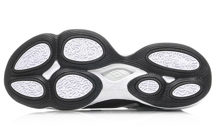 Purchase Li-Ning Penyerapan Kejut Mid-Top Bola Keranjang 'Hitam Putih' ABAM075-3