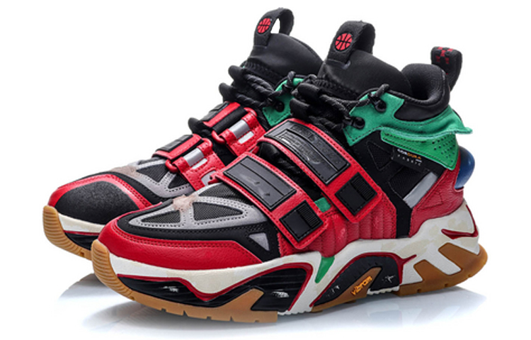 Shop Li-Ning Silvery Hi x New York Fashion Week ''Schwarz Rot Grün'' AGBP083-4